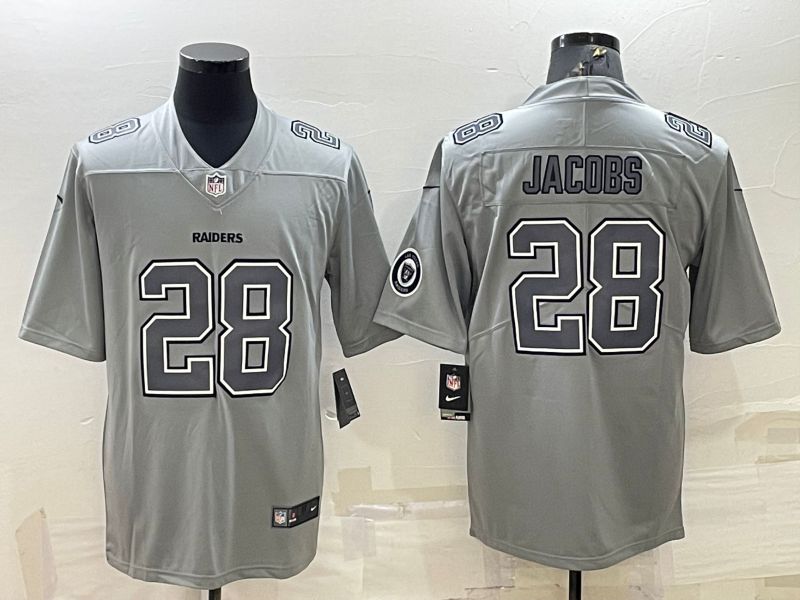 Men Oakland Raiders #28 Jacobs Grey 2022 Nike Limited Vapor Untouchable NFL Jersey
